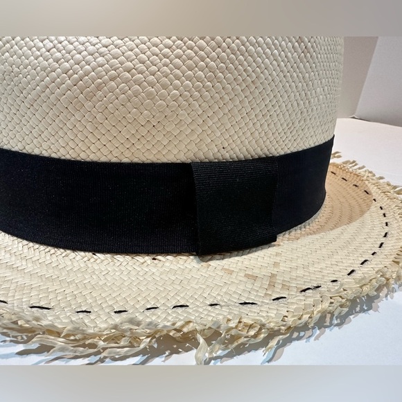J. Crew Genuine Panama Hat M-L‎ with Ornate Style & Grosgrain Ribbon - Picture 15 of 15